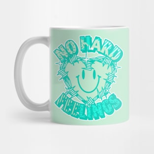 No Hard Feels Washed Teal Mint Foam Mug